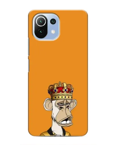 Чехол для Xiaomi Mi 11 Lite с картинкой «Золотая обезьяна Bored Ape» Чехол для Xiaomi Mi 11 Lite с картинкой «Золотая обезьяна Bored Ape»