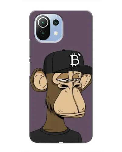 Чехол для Xiaomi Mi 11 Lite с картинкой «Bored Ape в кепке» Чехол для Xiaomi Mi 11 Lite с картинкой «Bored Ape в кепке»