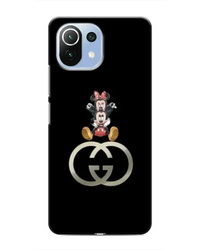 Чехол для Xiaomi Mi 11 Lite с картинкой «Минни Маус на лого» Чехол для Xiaomi Mi 11 Lite с картинкой «Минни Маус на лого»