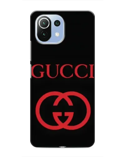 Чехол для Xiaomi Mi 11 Lite с картинкой «Gucci — красный логотип» Чехол для Xiaomi Mi 11 Lite с картинкой «Gucci — красный логотип»