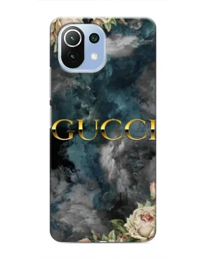 Чехол для Xiaomi Mi 11 Lite с картинкой «Абстрактные цветы Gucci» Чехол для Xiaomi Mi 11 Lite с картинкой «Абстрактные цветы Gucci»