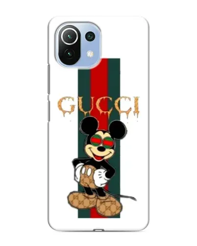 Чехол для Xiaomi Mi 11 Lite с картинкой «Микки Маус Gucci — полосы» Чехол для Xiaomi Mi 11 Lite с картинкой «Микки Маус Gucci — полосы»