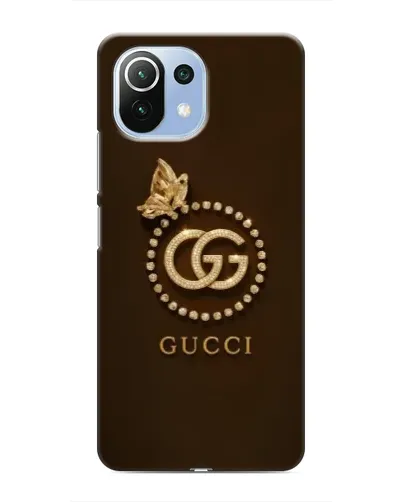 Чехол для Xiaomi Mi 11 Lite с картинкой «Gucci — золотая бабочка» Чехол для Xiaomi Mi 11 Lite с картинкой «Gucci — золотая бабочка»