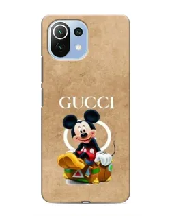 Чехол для Xiaomi Mi 11 Lite с картинкой «Микки Маус Gucci — крафт»