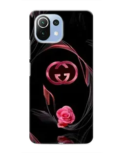 Чехол для Xiaomi Mi 11 Lite с картинкой «Gucci — неоновая роза»