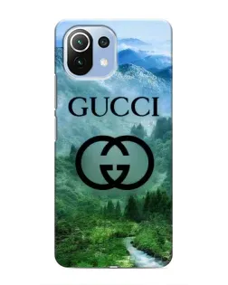 Чехол для Xiaomi Mi 11 Lite с картинкой «Gucci — горный пейзаж»