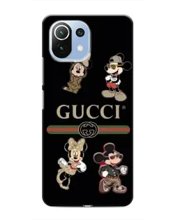 Чохол для Xiaomi Mi 11 Lite з картинкою «Gucci — герої Disney та монограма»