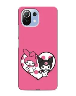 Чехол для Xiaomi Mi 11 Lite с картинкой «Kuromi и My Melody» Чехол для Xiaomi Mi 11 Lite с картинкой «Kuromi и My Melody»