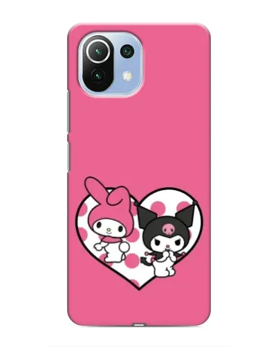 Чехол для Xiaomi Mi 11 Lite с картинкой «Kuromi и My Melody»