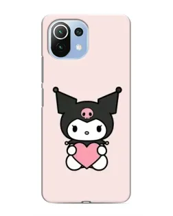 Чехол для Xiaomi Mi 11 Lite с картинкой «Kuromi и сердце» Чехол для Xiaomi Mi 11 Lite с картинкой «Kuromi и сердце»