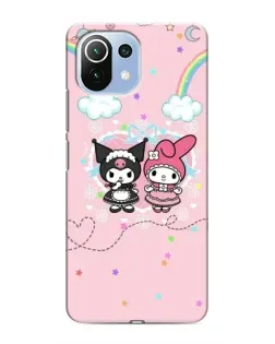 Чехол для Xiaomi Mi 11 Lite с картинкой «My Melody и Kuromi» Чехол для Xiaomi Mi 11 Lite с картинкой «My Melody и Kuromi»