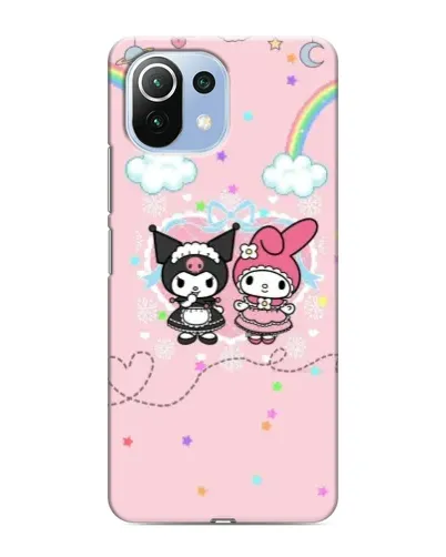 Чехол для Xiaomi Mi 11 Lite с картинкой «My Melody и Kuromi»