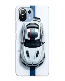 Чехол для Xiaomi Mi 11 Lite с картинкой «Вид сверху — BMW M»