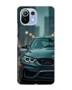 Чехол для Xiaomi Mi 11 Lite с картинкой «BMW в огнях города»