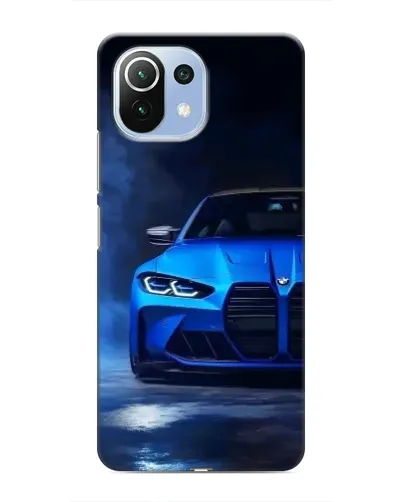 Чехол для Xiaomi Mi 11 Lite с картинкой «Голубая BMW M4» Чехол для Xiaomi Mi 11 Lite с картинкой «Голубая BMW M4»