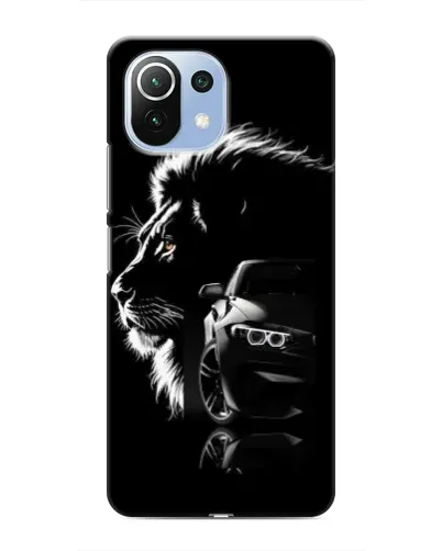 Чехол для Xiaomi Mi 11 Lite с картинкой «BMW и лев» Чехол для Xiaomi Mi 11 Lite с картинкой «BMW и лев»