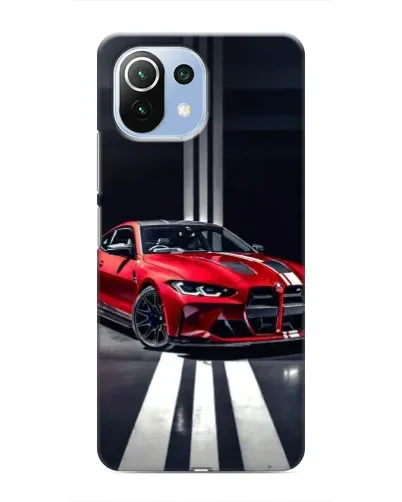 Чехол для Xiaomi Mi 11 Lite с картинкой «Красная BMW на дороге» Чехол для Xiaomi Mi 11 Lite с картинкой «Красная BMW на дороге»