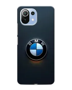 Чехол для Xiaomi Mi 11 Lite с картинкой «Логотип BMW — минимализм»
