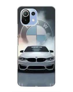 Чохол для Xiaomi Mi 11 Lite з картинкою «BMW в білому диму»