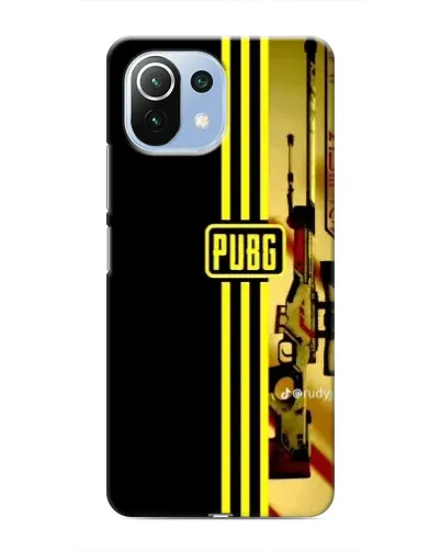 Чехол для Xiaomi Mi 11 Lite с картинкой «PUBG — камуфляжный шлем»
