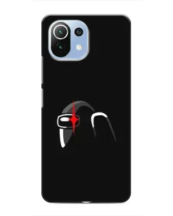 Чехол для Xiaomi Mi 11 Lite с картинкой «Among Us шлем»