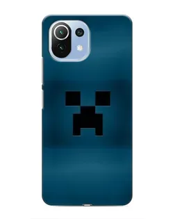 Чехол для Xiaomi Mi 11 Lite с картинкой «Крипер текстура»