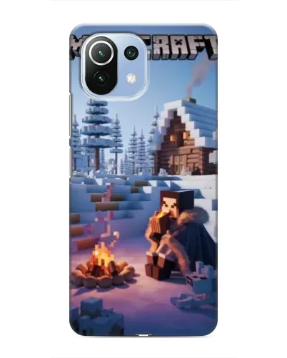 Чехол для Xiaomi Mi 11 Lite с картинкой «Зимний Minecraft» Чехол для Xiaomi Mi 11 Lite с картинкой «Зимний Minecraft»