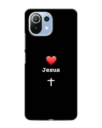 Чехол для Xiaomi Mi 11 Lite с картинкой «Сердце - Jesus» Чехол для Xiaomi Mi 11 Lite с картинкой «Сердце - Jesus»