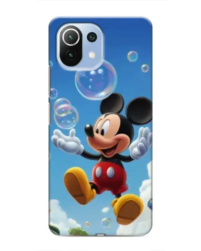 Чехол для Xiaomi Mi 11 Lite с картинкой «Mickey и мыльные пузыри»