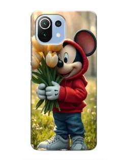 Чехол для Xiaomi Mi 11 Lite с картинкой «Микки с тюльпанами» Чехол для Xiaomi Mi 11 Lite с картинкой «Микки с тюльпанами»