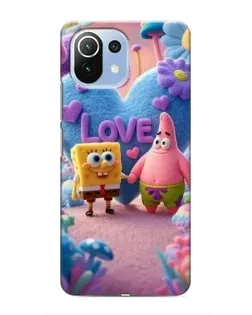 Чехол для Xiaomi Mi 11 Lite с картинкой «Губка Боб Патрик»