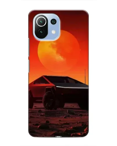 Чехол для Xiaomi Mi 11 Lite с картинкой «Cybertruck на Марсе»