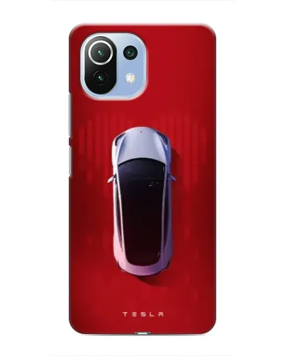 Чехол для Xiaomi Mi 11 Lite с картинкой «Tesla Top View»