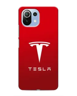 Чехол для Xiaomi Mi 11 Lite с картинкой «Tesla Red Classic»
