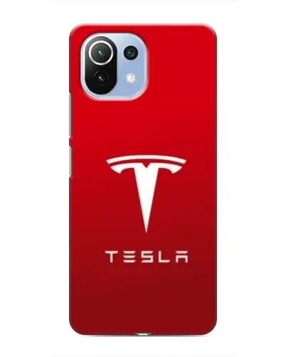 Чехол для Xiaomi Mi 11 Lite с картинкой «Tesla Red Classic»