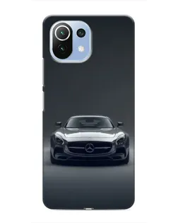 Чехол для Xiaomi Mi 11 Lite с картинкой «Mercedes на черном»