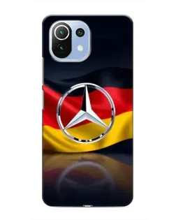 Чехол для Xiaomi Mi 11 Lite с картинкой «Mercedes — флаг Германии»