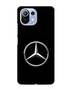 Чехол для Xiaomi Mi 11 Lite с картинкой «Mercedes классический лого»