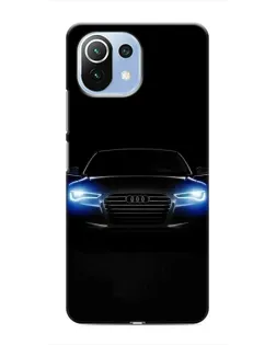 Чехол для Xiaomi Mi 11 Lite с картинкой «Audi в неоне»