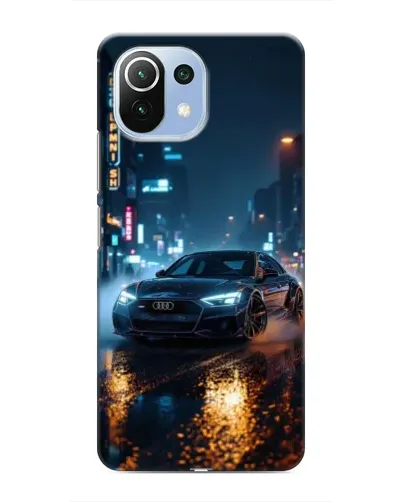 Чехол для Xiaomi Mi 11 Lite с картинкой «Ночной город и Audi» Чехол для Xiaomi Mi 11 Lite с картинкой «Ночной город и Audi»
