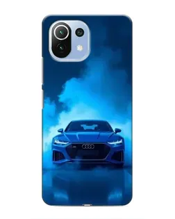 Чехол для Xiaomi Mi 11 Lite с картинкой «Audi — голубая энергия»