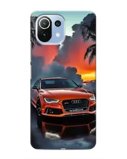 Чехол для Xiaomi Mi 11 Lite с картинкой «Audi — закат»