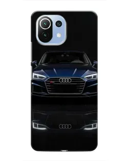 Чехол для Xiaomi Mi 11 Lite с картинкой «Audi — ночное отражение»