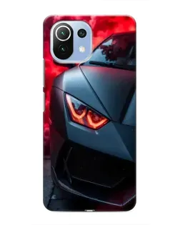 Чехол для Xiaomi Mi 11 Lite с картинкой «Lamborghini красное сияние»