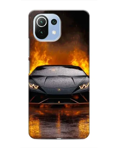 Чехол для Xiaomi Mi 11 Lite с картинкой «Lamborghini в огне» Чехол для Xiaomi Mi 11 Lite с картинкой «Lamborghini в огне»