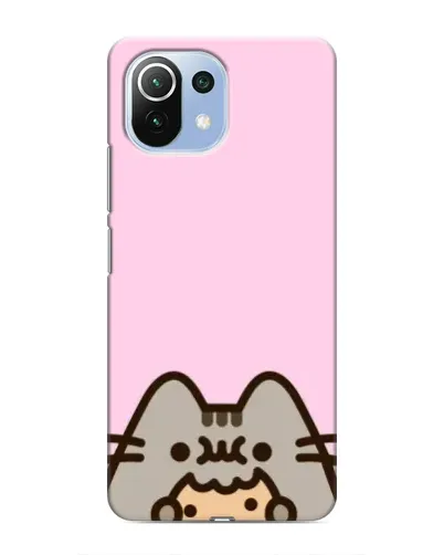 Чехол для Xiaomi Mi 11 Lite с картинкой «Pusheen и печенье»