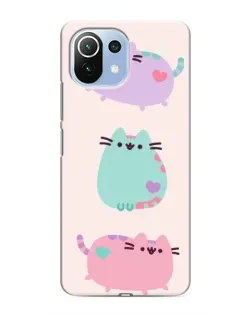 Чехол для Xiaomi Mi 11 Lite с картинкой «Pusheen трио» Чехол для Xiaomi Mi 11 Lite с картинкой «Pusheen трио»
