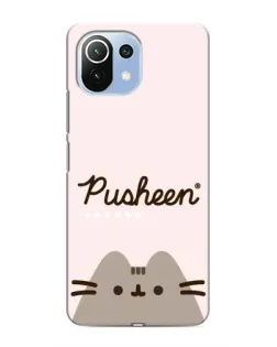 Чехол для Xiaomi Mi 11 Lite с картинкой «Pusheen логотип»