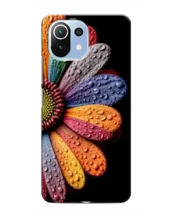 Чехол для Xiaomi Mi 11 Lite с картинкой «Радужный цветок» Чехол для Xiaomi Mi 11 Lite с картинкой «Радужный цветок»