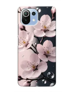 Чехол для Xiaomi Mi 11 Lite с картинкой «Нежная сакура и капли» Чехол для Xiaomi Mi 11 Lite с картинкой «Нежная сакура и капли»